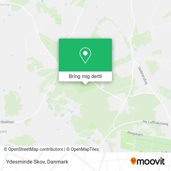 Ydesminde Skov kort