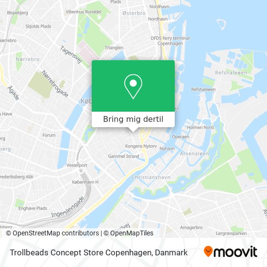 Trollbeads Concept Store Copenhagen kort