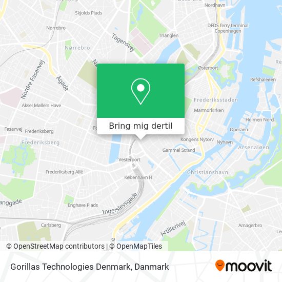 Gorillas Technologies Denmark kort