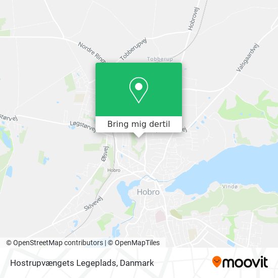 Hostrupvængets Legeplads kort