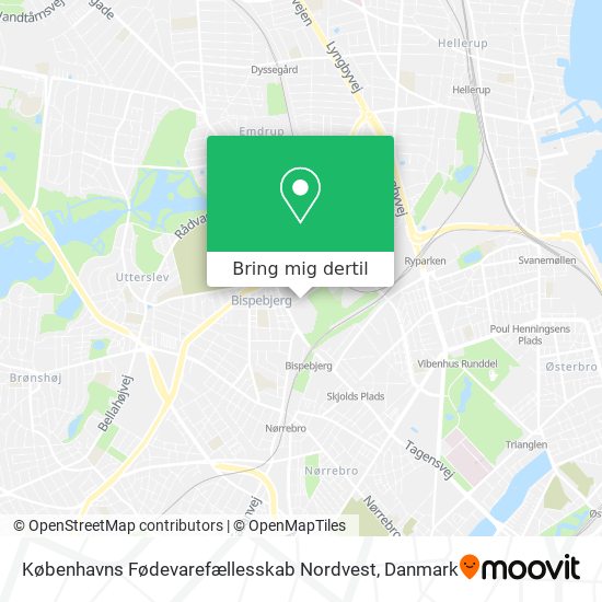 Københavns Fødevarefællesskab Nordvest kort