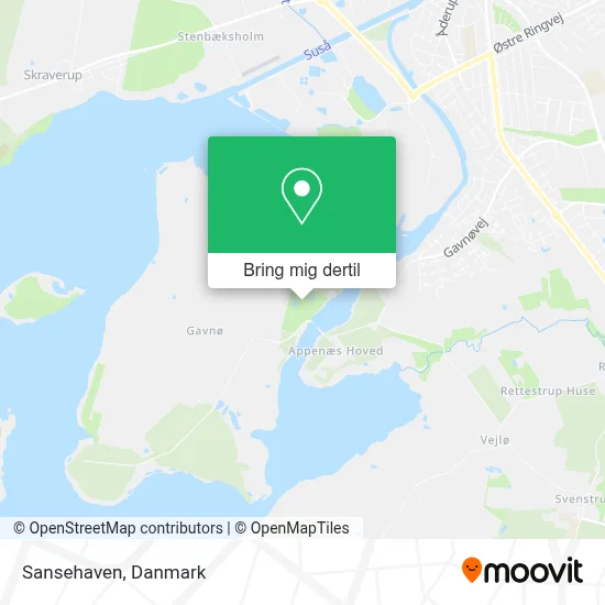 Sansehaven kort