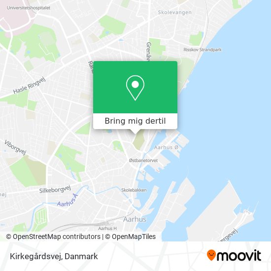 Kirkegårdsvej kort