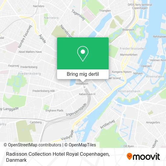 Radisson Collection Hotel Royal Copenhagen kort