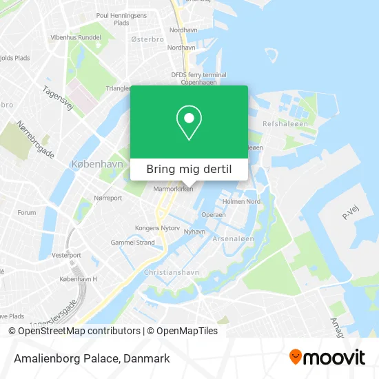 Amalienborg Palace kort