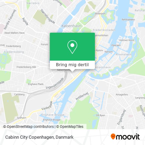 Cabinn City Copenhagen kort