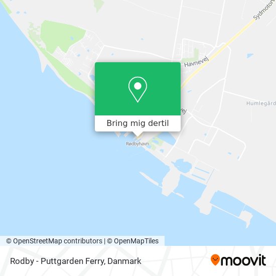 Rodby - Puttgarden Ferry kort