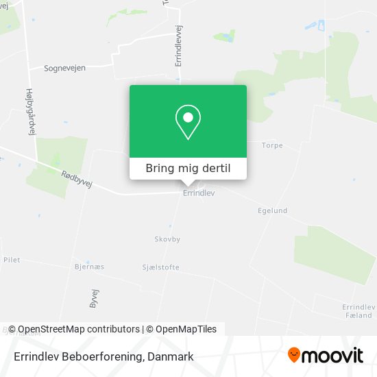 Errindlev Beboerforening kort