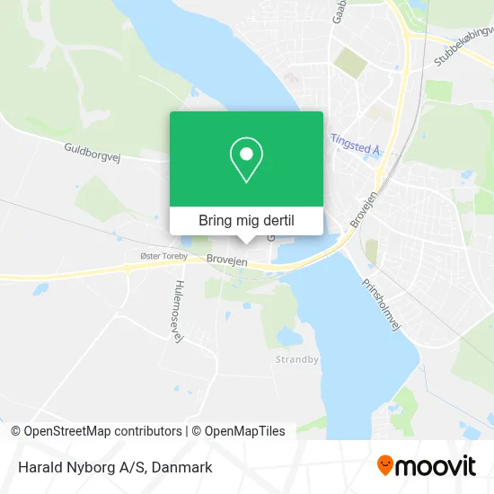 Harald Nyborg A/S kort