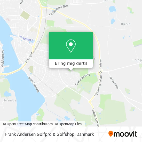 Frank Andersen Golfpro & Golfshop kort