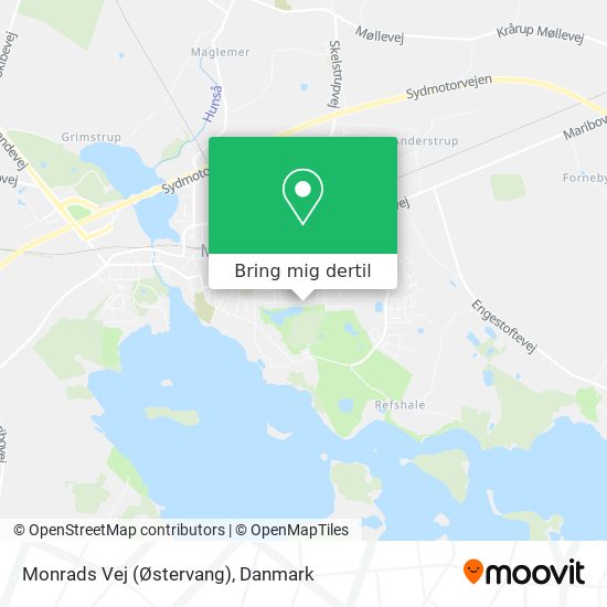 Monrads Vej (Østervang) kort