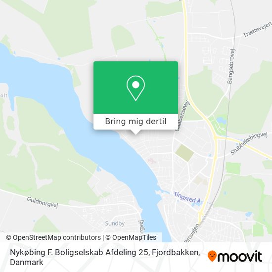 Nykøbing F. Boligselskab Afdeling 25, Fjordbakken kort