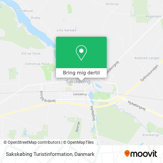 Sakskøbing Turistinformation kort