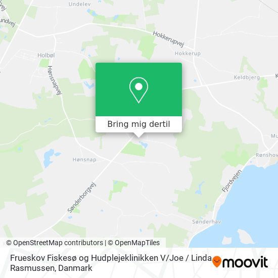Frueskov Fiskesø og Hudplejeklinikken V / Joe / Linda Rasmussen kort