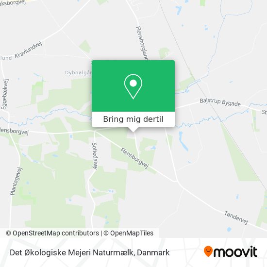 Det Økologiske Mejeri Naturmælk kort