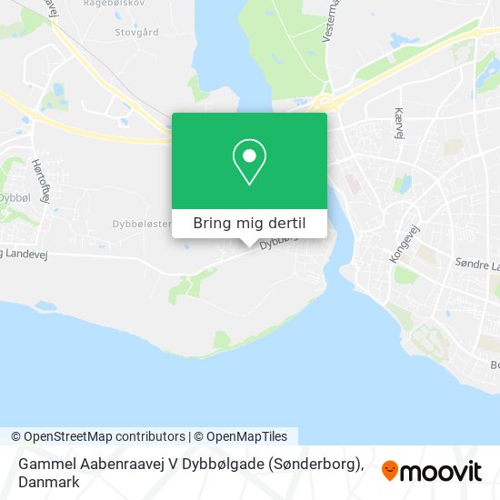 Gammel Aabenraavej V Dybbølgade (Sønderborg) kort
