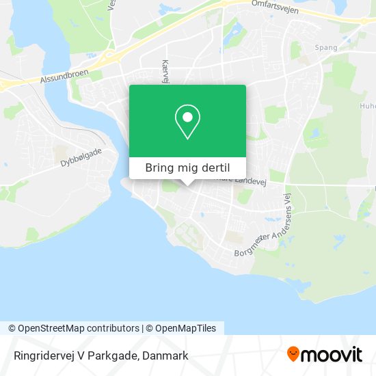 Ringridervej V Parkgade kort