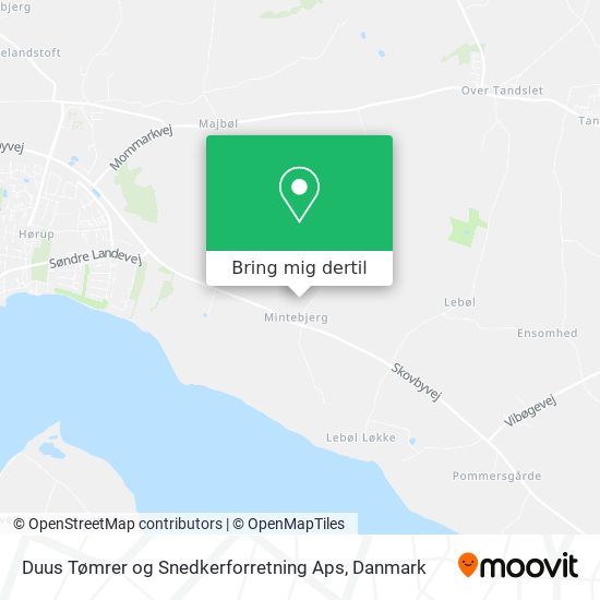 Duus Tømrer og Snedkerforretning Aps kort