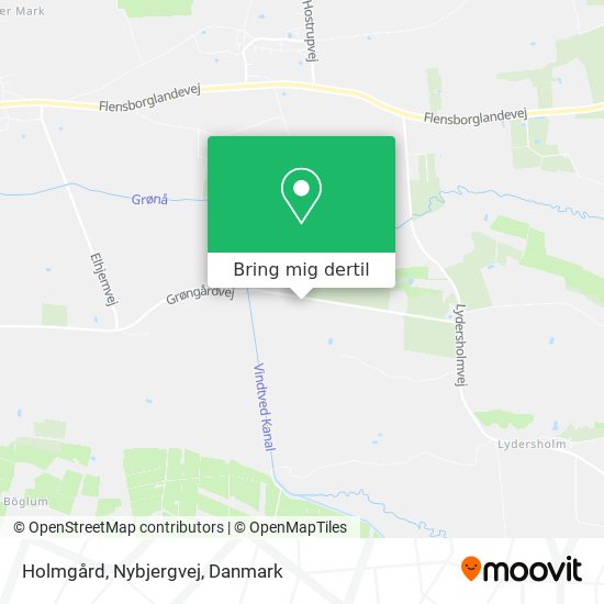 Holmgård, Nybjergvej kort