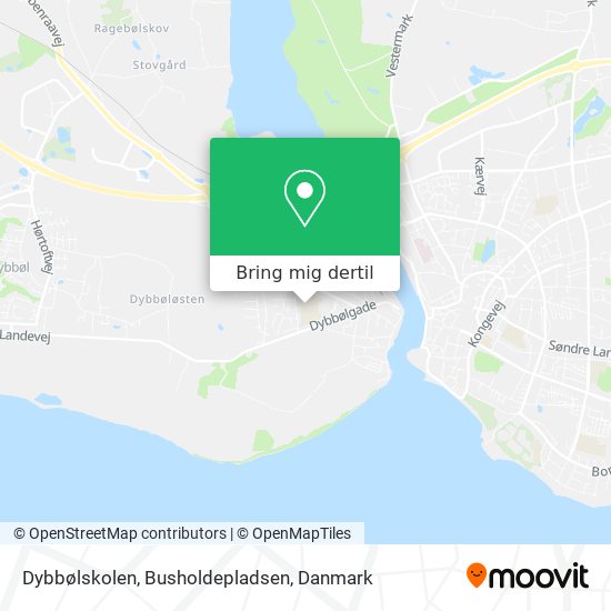 Dybbølskolen, Busholdepladsen kort