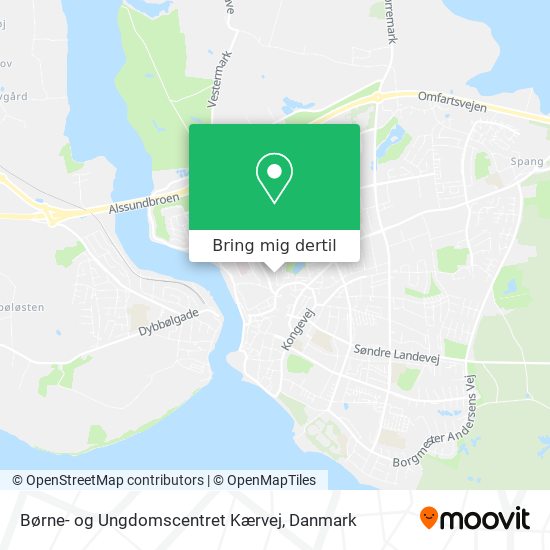 Børne- og Ungdomscentret Kærvej kort