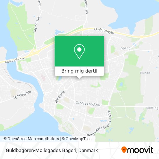 Guldbageren-Møllegades Bageri kort
