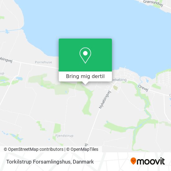 Torkilstrup Forsamlingshus kort