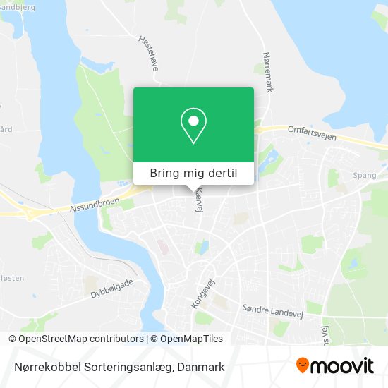 Nørrekobbel Sorteringsanlæg kort