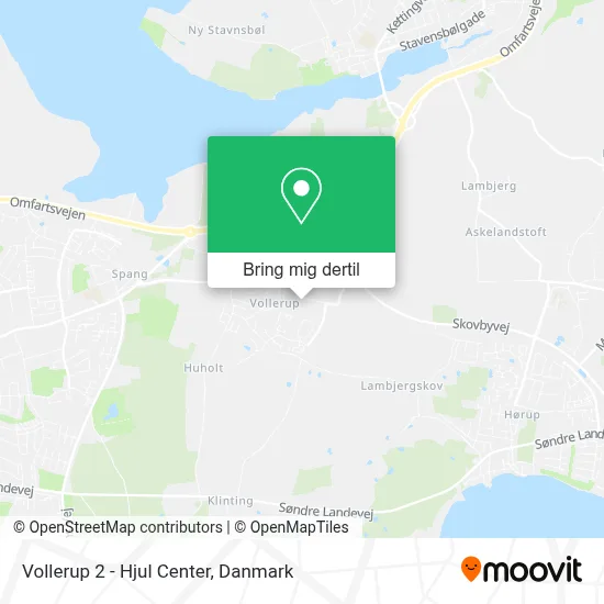 Vollerup 2 - Hjul Center kort