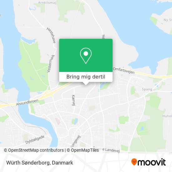 Würth Sønderborg kort