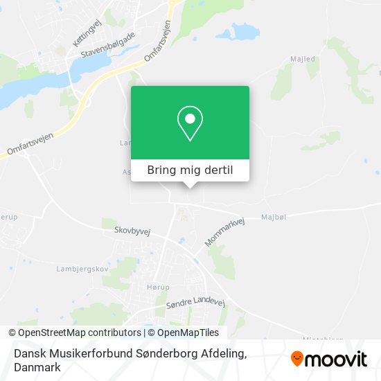 Dansk Musikerforbund Sønderborg Afdeling kort
