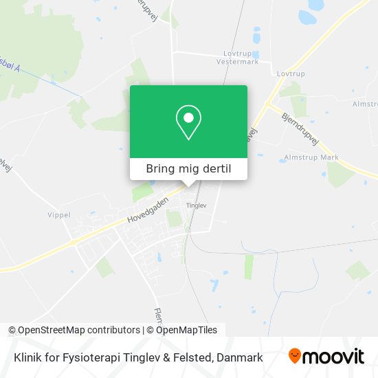 Klinik for Fysioterapi Tinglev & Felsted kort