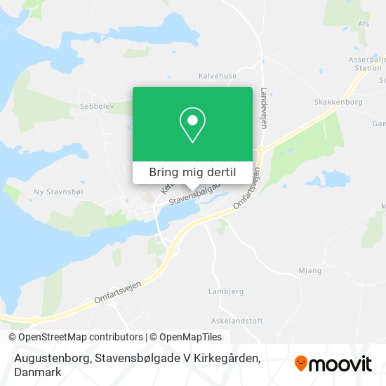 Augustenborg, Stavensbølgade V Kirkegården kort
