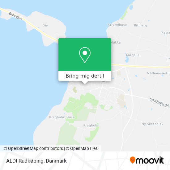 ALDI Rudkøbing kort