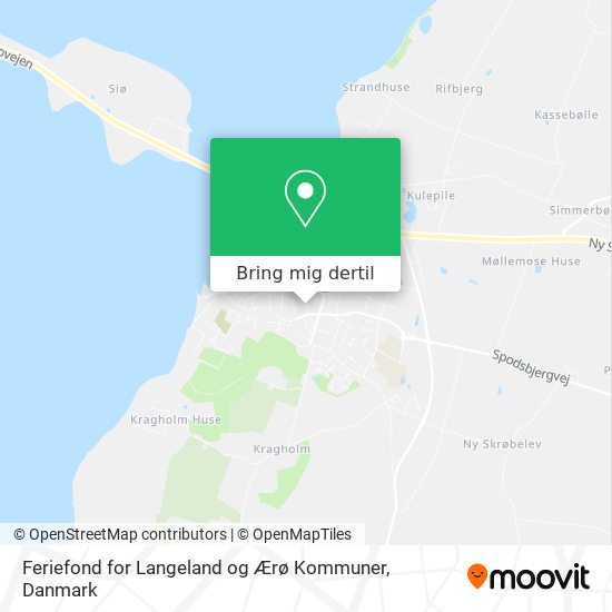 Feriefond for Langeland og Ærø Kommuner kort