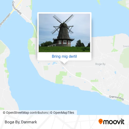 Bogø By kort