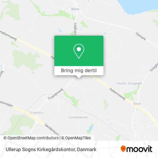 Ullerup Sogns Kirkegårdskontor kort