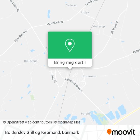 Bolderslev Grill og Købmand kort