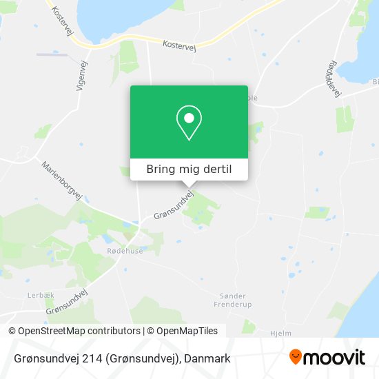 Grønsundvej 214 kort