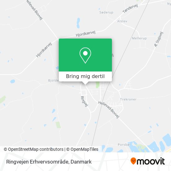 Ringvejen Erhvervsområde kort