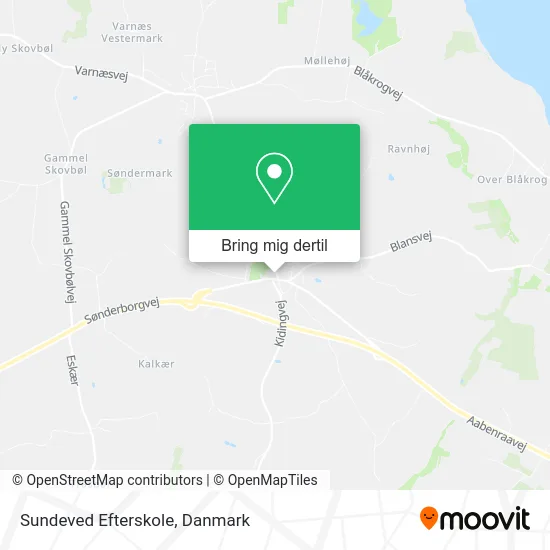 Sundeved Efterskole kort