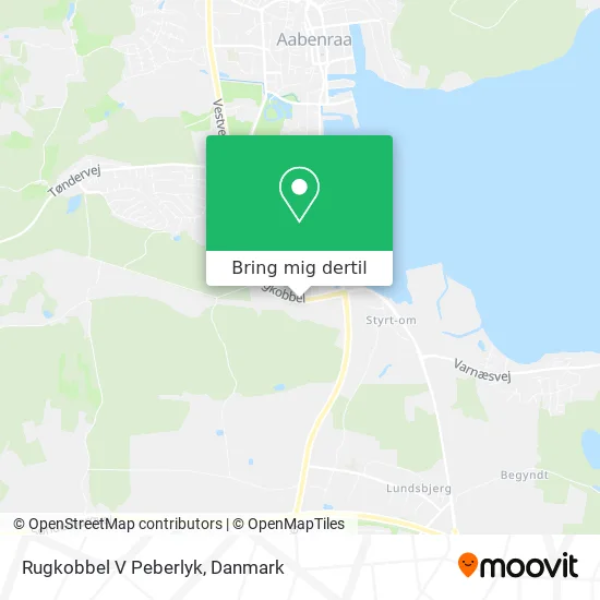 Rugkobbel V Peberlyk kort