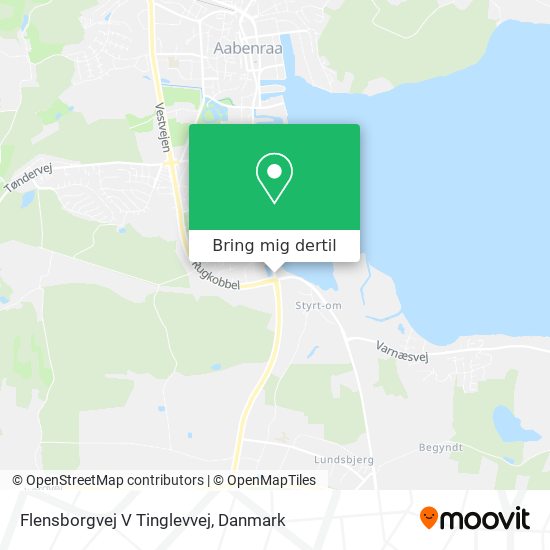 Flensborgvej V Tinglevvej kort