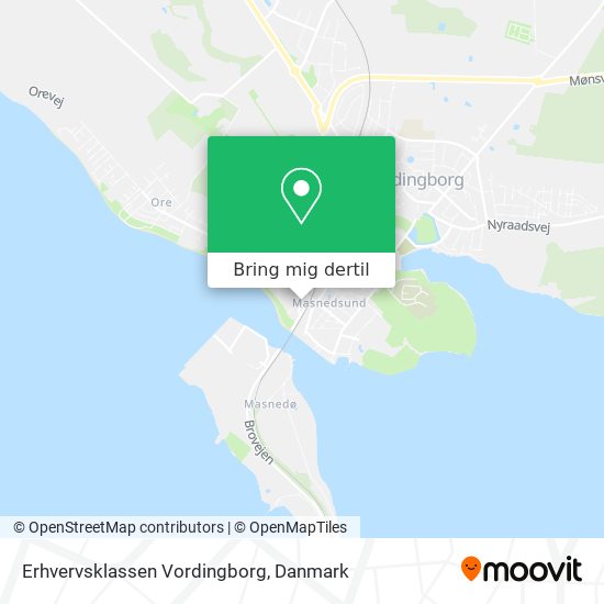 Erhvervsklassen Vordingborg kort