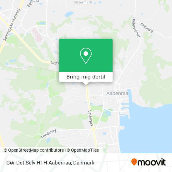 Gør Det Selv HTH Aabenraa kort