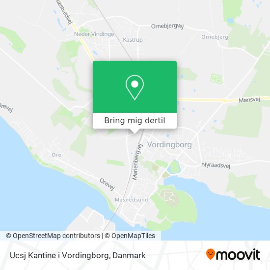 Ucsj Kantine i Vordingborg kort