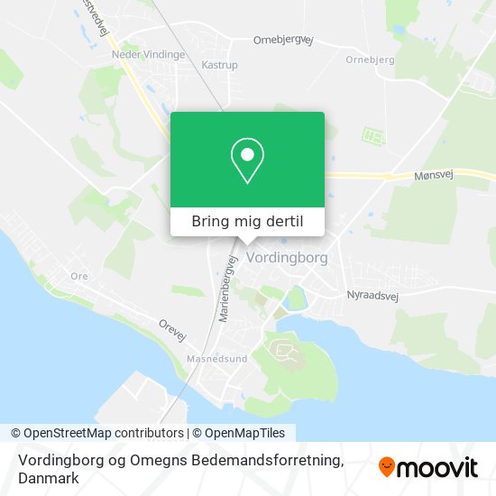 Vordingborg og Omegns Bedemandsforretning kort