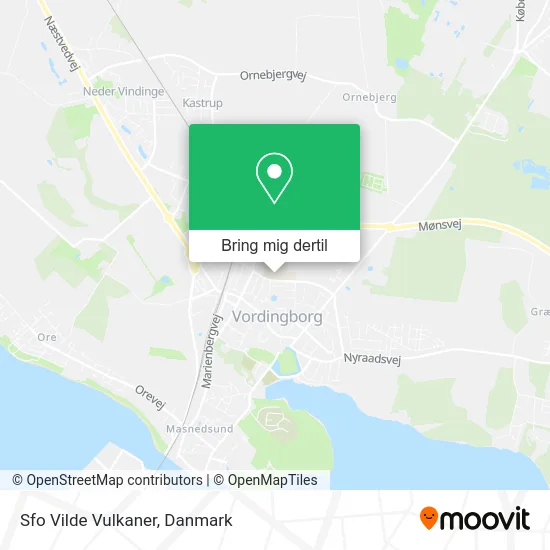 Sfo Vilde Vulkaner kort