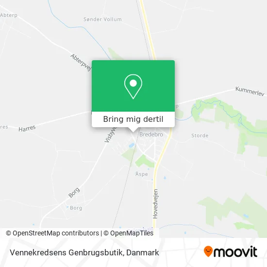 Vennekredsens Genbrugsbutik kort