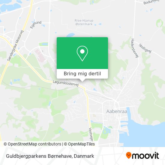 Guldbjergparkens Børnehave kort